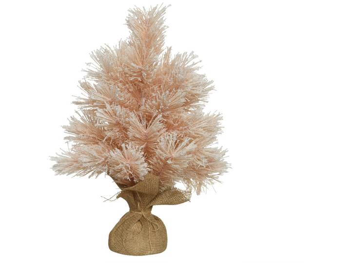 Weihnachtsbaum künstlich Fancy Woodland rosa Kunststoff H 60 cm - Weihnachtsbaum künstlich