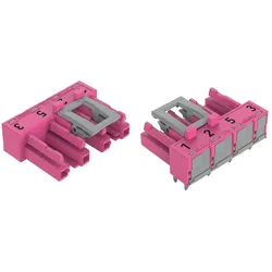 Wago 770-884/011-000/081-000 Buchse für Leiterplatten,abgewinkelt,4-polig,pink 770884011000081000  - 50 Stück