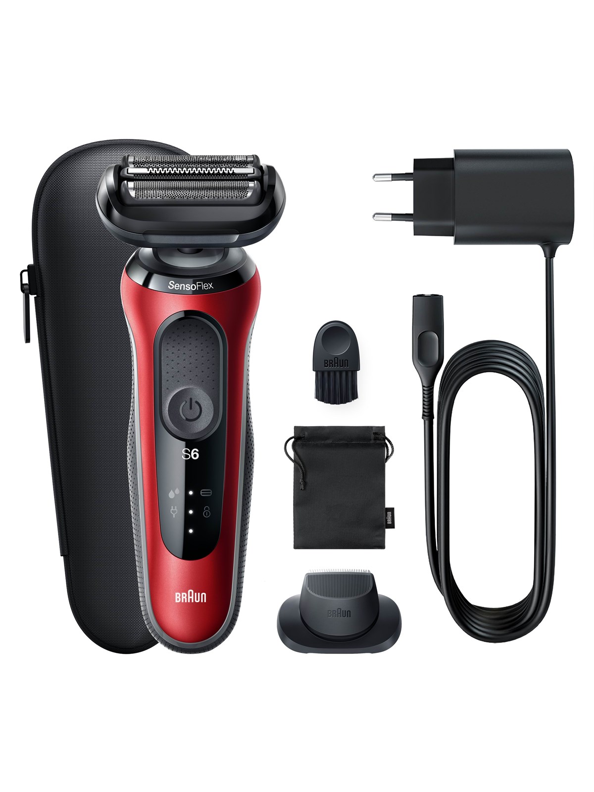 Braun Rasierapparate Series 6 - 61-R1200s - red