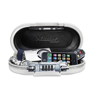 MASTER LOCK Kleine Safe Space-Dokumentenkassette mit Zahlenschloss und Kabel