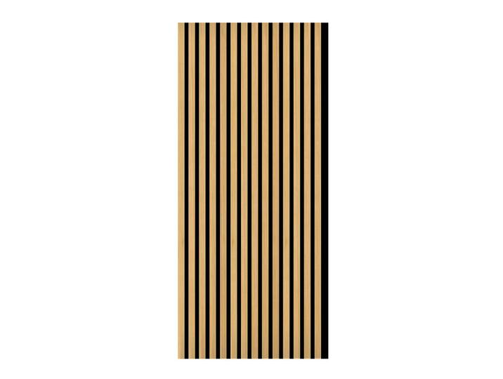 Akustikpaneel Eiche furniert, Eichefarben, furniert, 57.25x119.5x1.9 cm, Montage ohne Bohren, Tapeten & Wandverkleidungen, Akustikpaneele