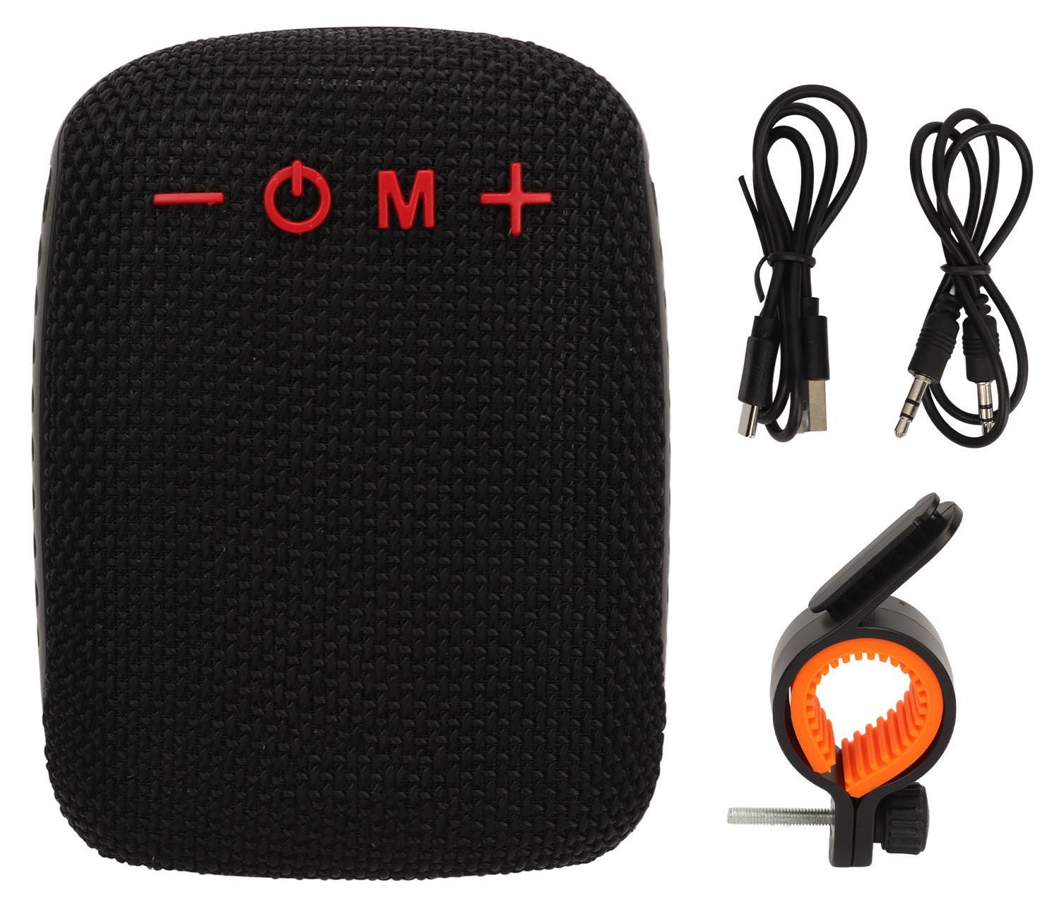 Gistuch Bluetooth-luidspreker voor fietsen, waterdicht, zwart