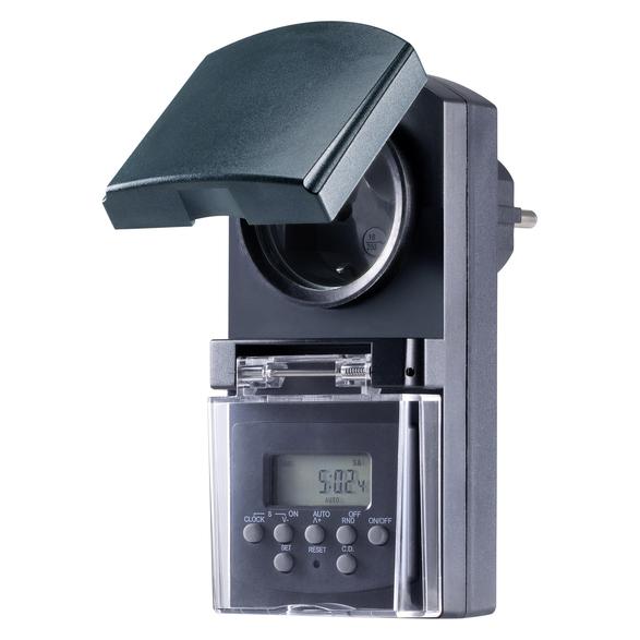 Sygonix SY-5044422 Steckdosen-Zeitschaltuhr digital Wochenprogramm 1800 W IP44 (SY-5044422)