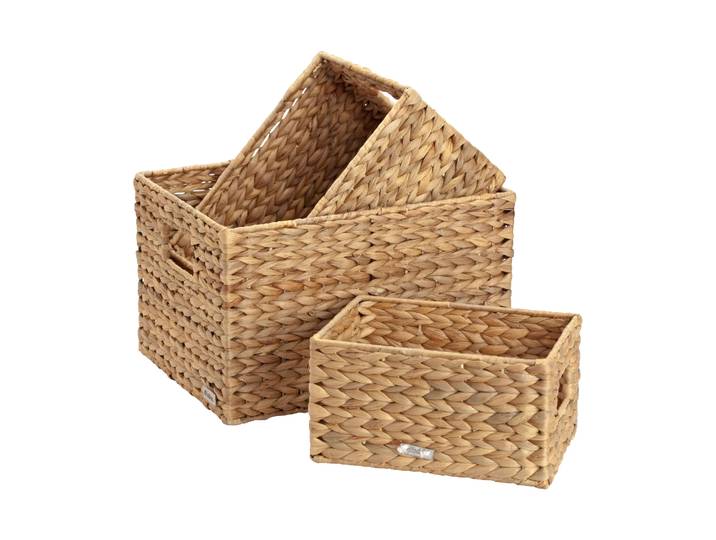 Dixie Set de paniers de rangement Lily small, 3 pièces Naturel