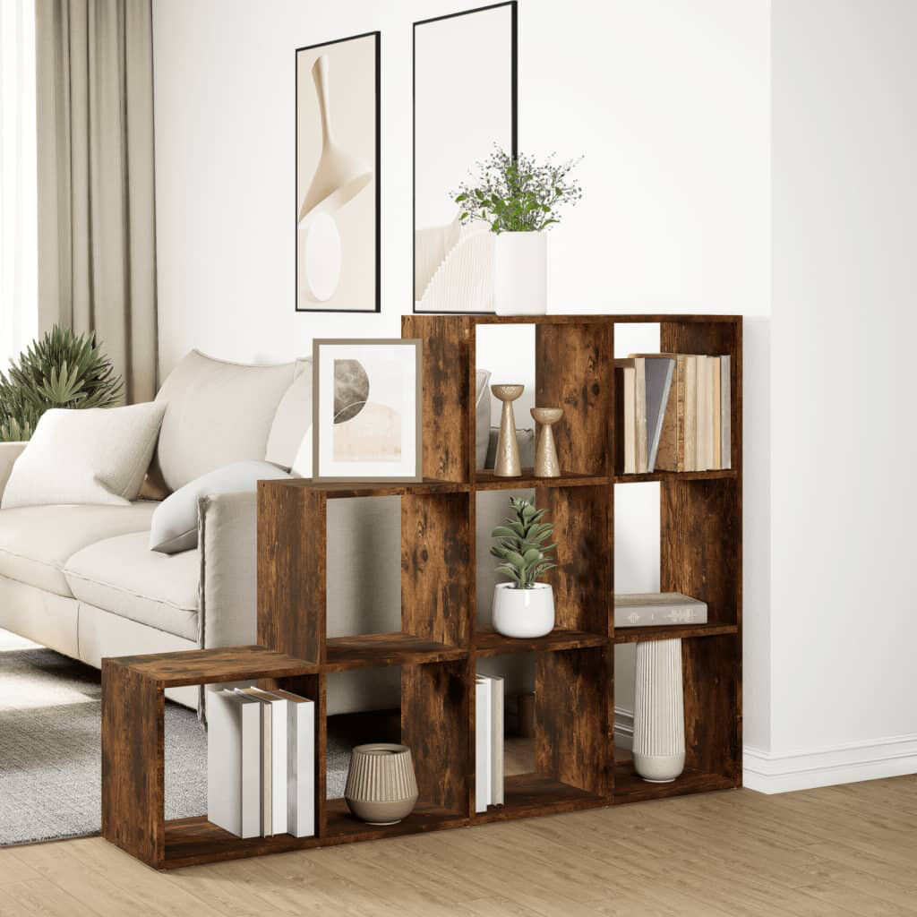 17 Stories Saphronia Bookcase Concrete Grey (3 Shelves) 103.5cm H x 137.5cm W x 29cm D