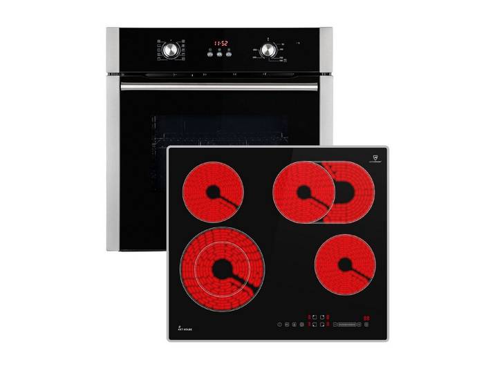 KKT KOLBE Backofen-Set Backofen und Kochfeld SET8805CH59AL, Herdset / Heißluft / Einbauherd / Einbaubackofen / Dualzone