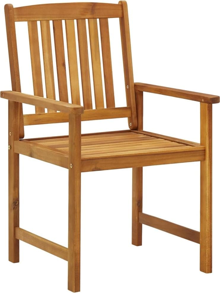 vidaXL Set van 6 Tuinstoelen van massief acaciahout