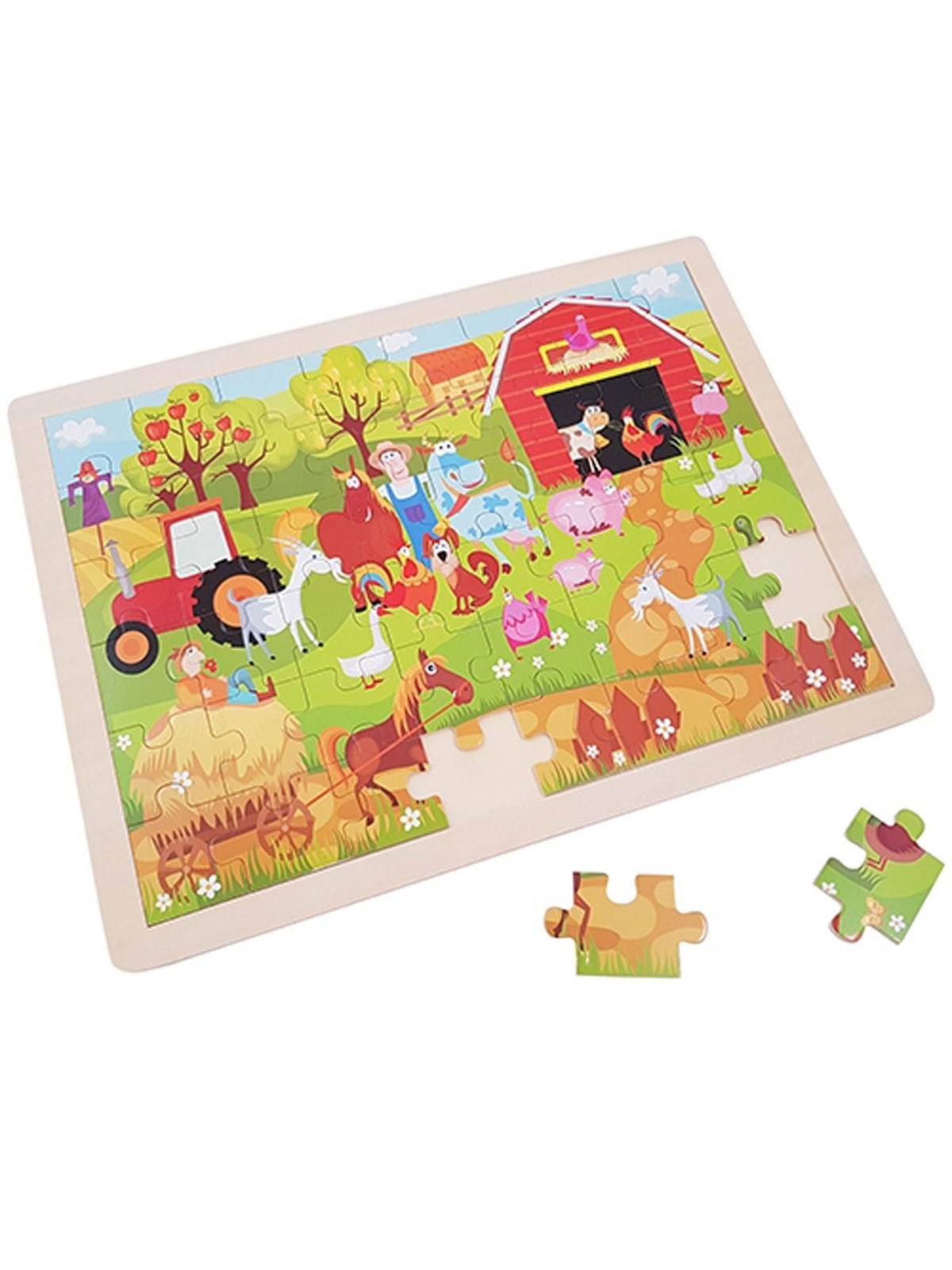 Playwood Wooden Jigsaw Puzzle Farm Holz