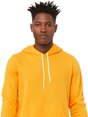 Bella + Canvas 3719 Sponge Fleece Hoodie in Gold size 3XL B3719, BC3719