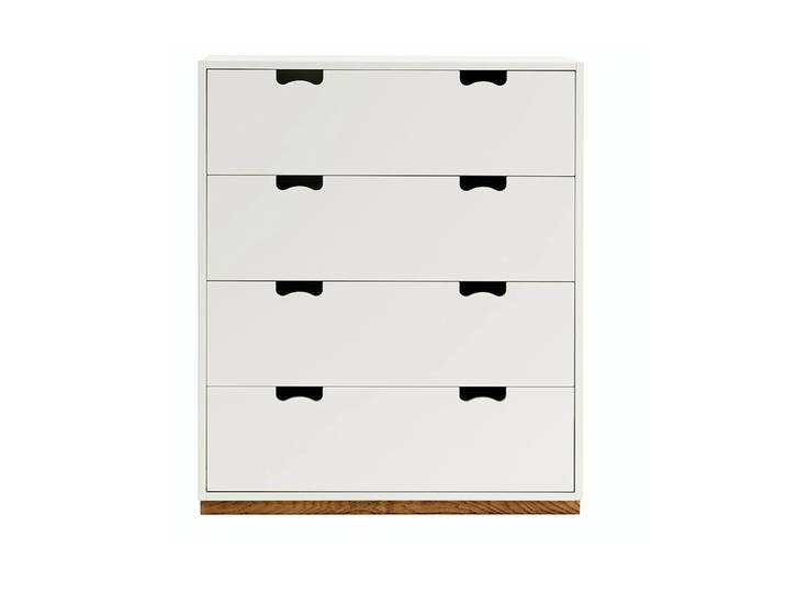 Asplund Commode Snö A white, support en chêne