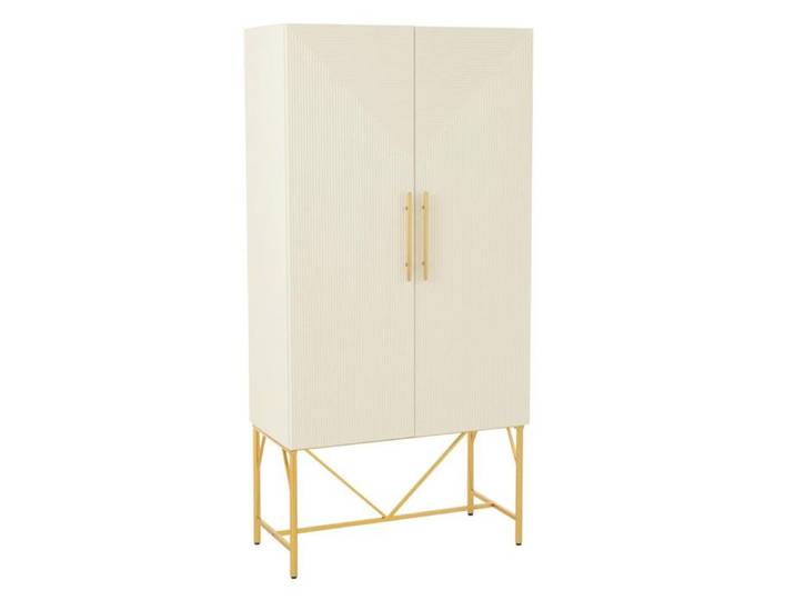 Armoire Design 2 Portes  Blaine  90cm Blanc