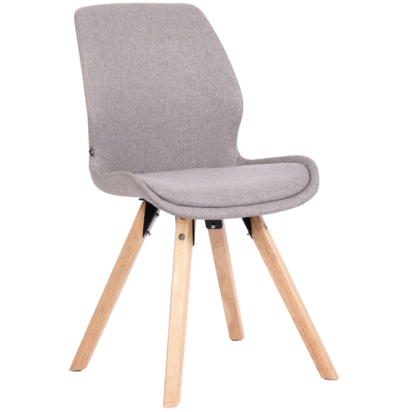 CLP Stuhl Luna Stoff Farbe: grau, Material: Stoff