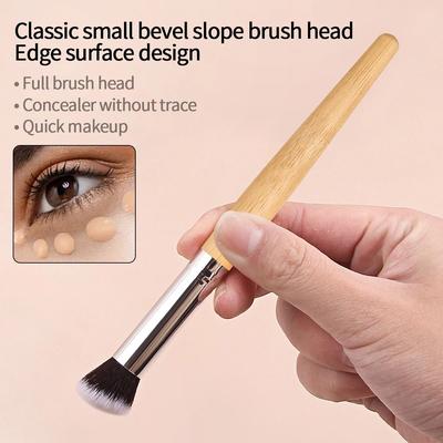Uplifted Goods Professional Bamboo Precision Concealer And Detail Brush gold