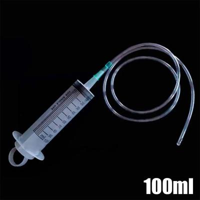 Large Capacity Measuring Syringe Pump With 3.3 Foot Hose For Oil Transfer, Pet Feeding, Hydroponics Nutrients 3.38 Fl Oz