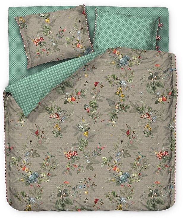 PIP STUDIO Perkal Bettwäsche Fall in Leaf 2x 70x90cm / 200x200cm beige EG