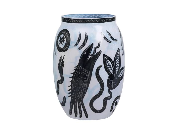 Kosta Boda Caramba Vase Weiß