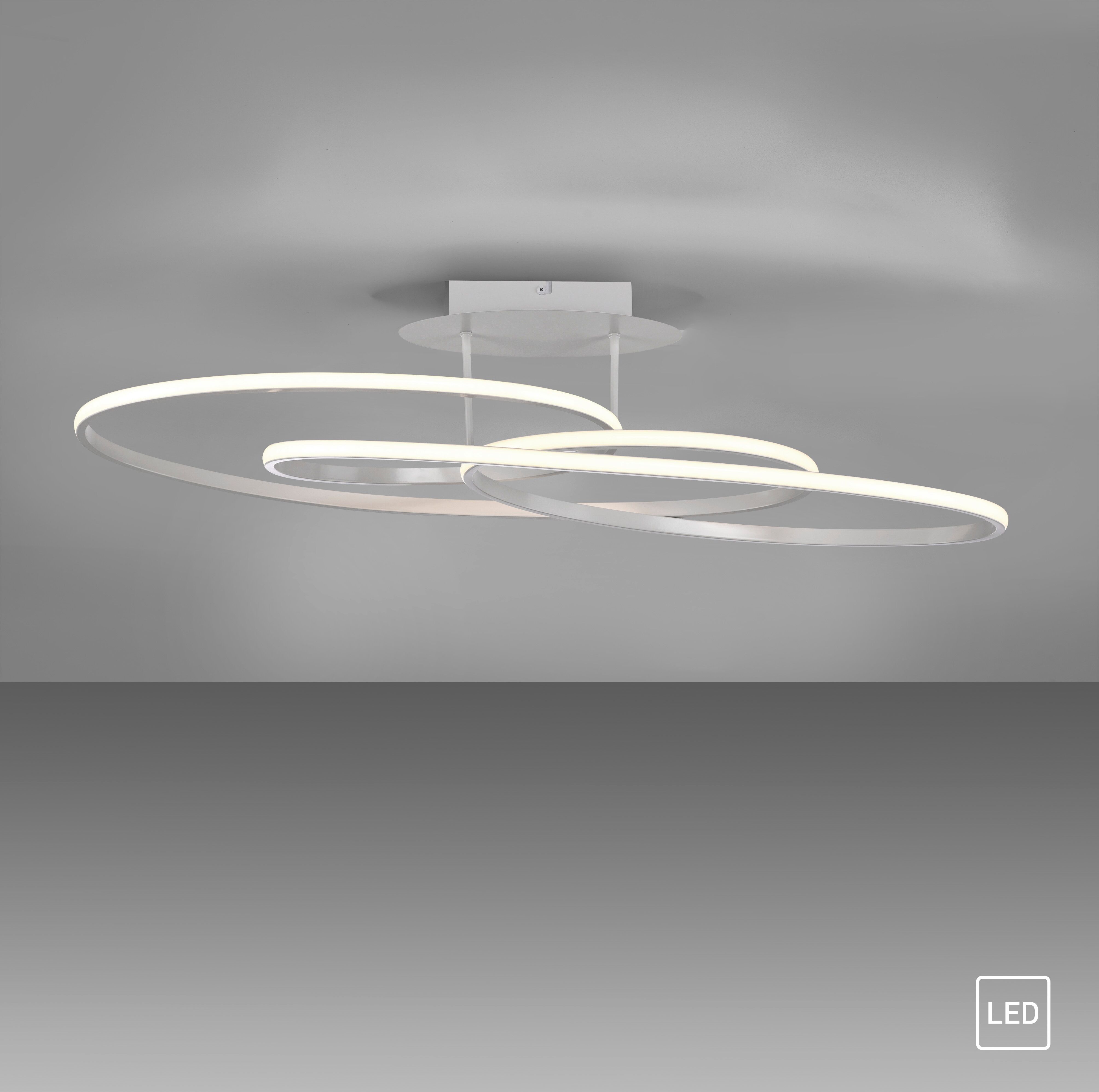 JUST LIGHT Deckenleuchte "LUMACA", weiß, 1, Ø 0cm H: 22,5cm, 1 Stk., Leuchten, LED, Deckenleuchte