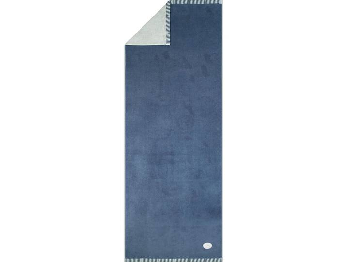 Saunatuch EGERIA BEN , blau (blau rock), B:75cm L:200cm, Frottier, Obermaterial: 100% Baumwolle, Handtücher, Saunatuch, 75x200 cm Doubleface