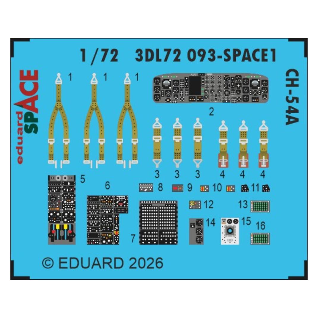Eduard CH-54A SPACE for ICM (3DL72093)