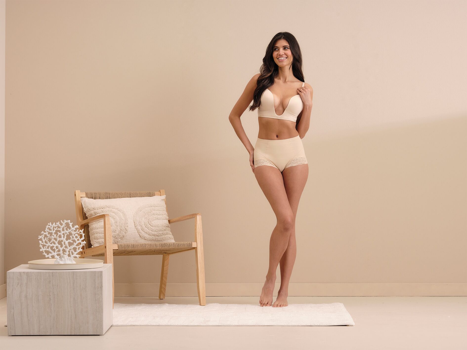 Shapingpants MAGIC BODYFASHION, Damen, Gr. M, Microfaser, braun (latte), Microfaser, Obermaterial: 76% Polyamid, 24% Elasthan, unifarben, eng, Unterhosen, eingebautes Powernetz für gezielte Unterstützung und Formung