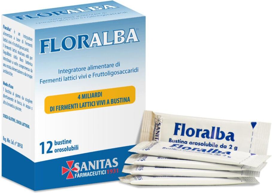 SANITAS LAB.CHIMICO FARM.Srl FLORALBA 12 Bust.Orosol.2,5g