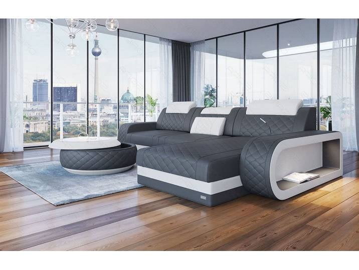 Ecksofa Berlin L-Form in Leder