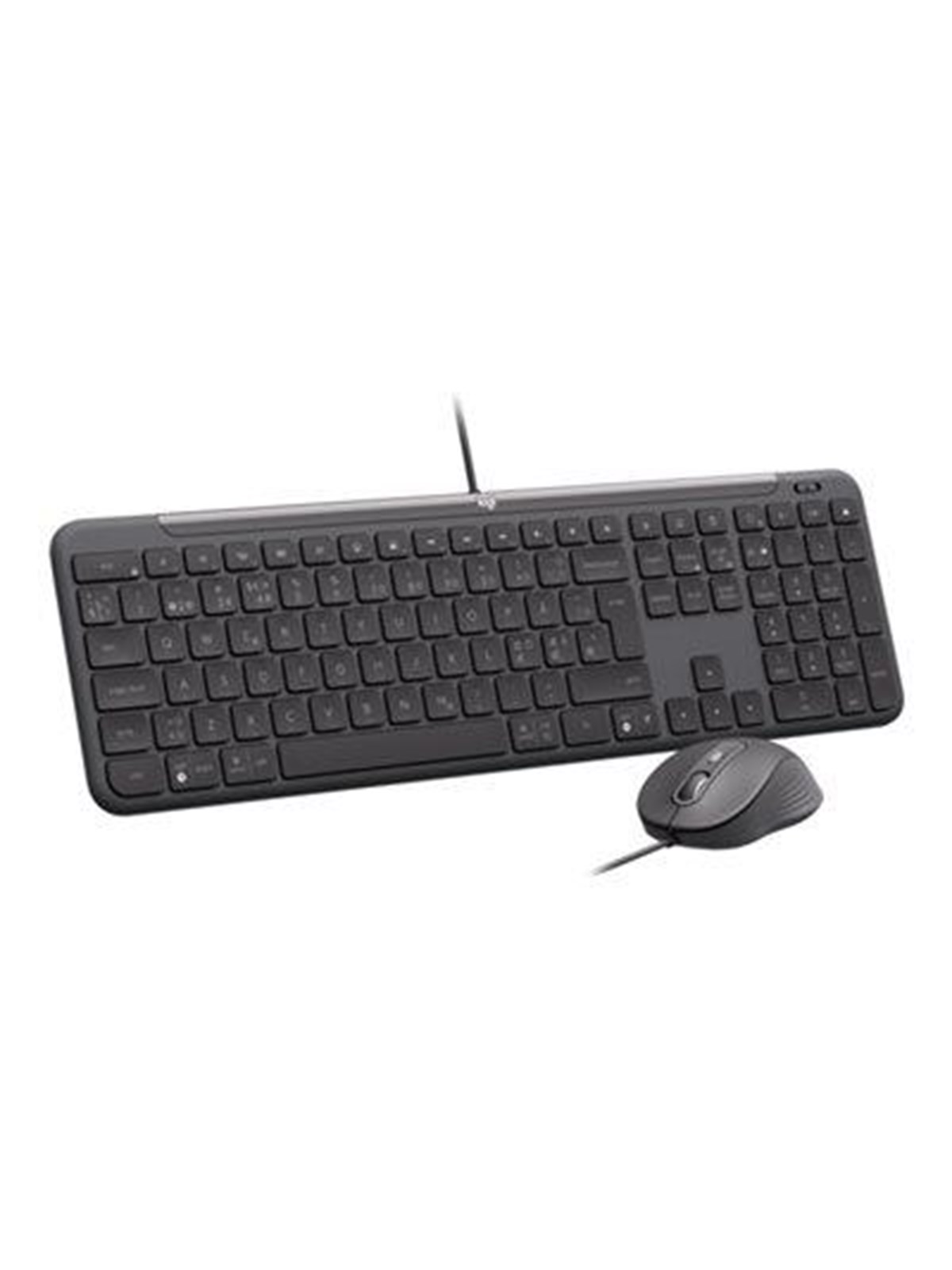 Logitech Signature Slim Wired Combo MK620 for Business - Tastatur & Maus Set - Nordic ISO - Schwarz