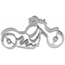 Städter Präge-Ausstecher Motorrad, Ausstechform, Plätzchenform, Keks, Plätzchen, Edelstahl, 7 cm, 199880