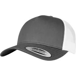 Flexfit 5-Panel Retro Trucker 2-Tone Cap, charcoal/white