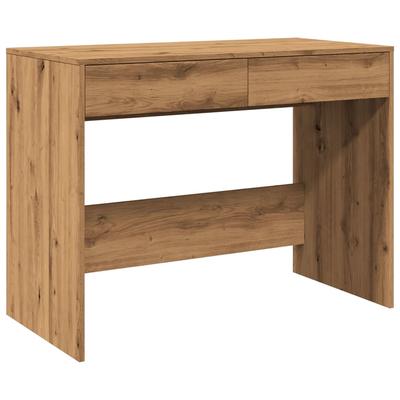 Helloshop26 - Schreibtisch Tisch Arbeitsplatz Computermöbel Arbeitszimmer handgefertigte Eiche 101 x 50 x 76,5 cm Holzwerkstoff 02_0023559