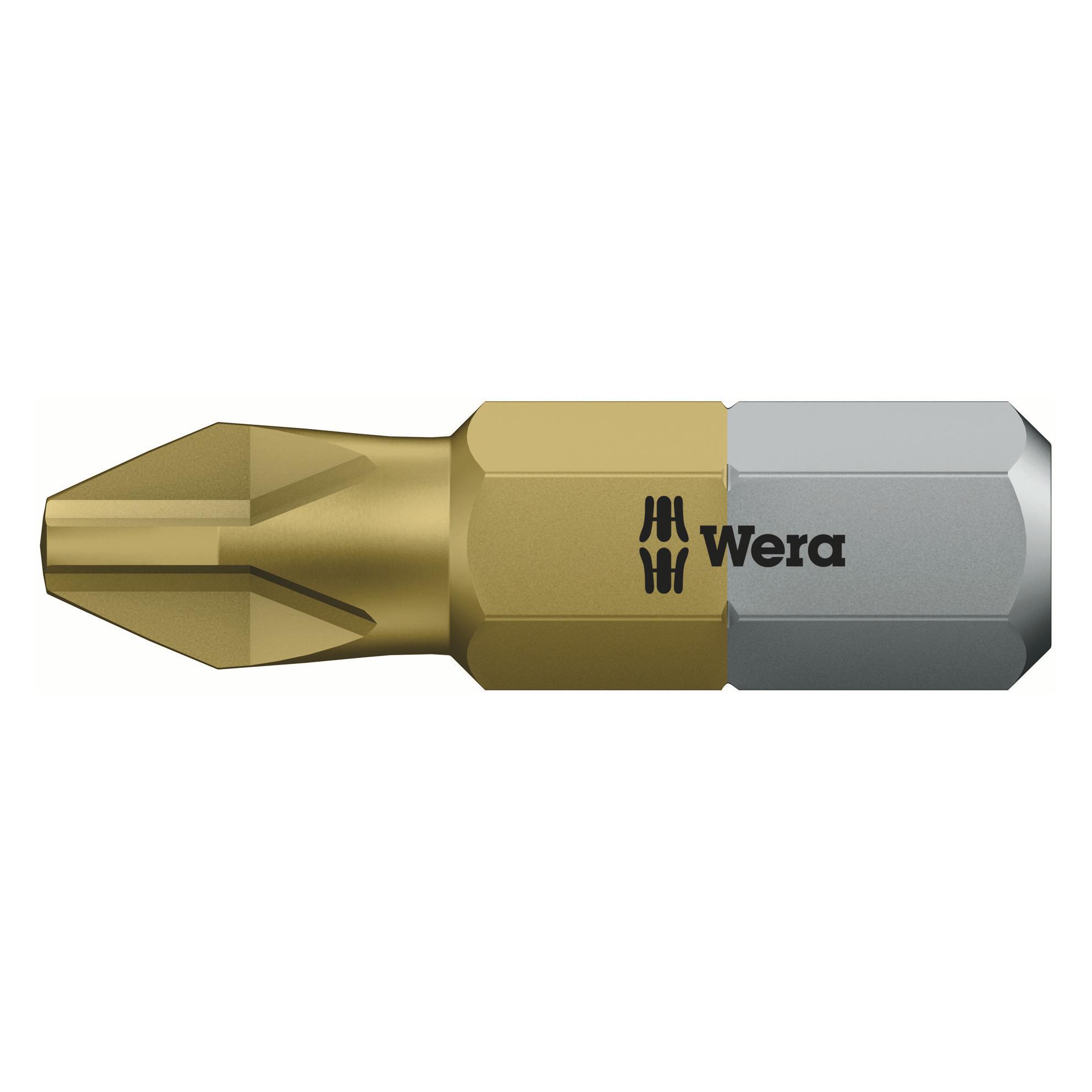 Wera Phillips PH3 Schraubendreherbit, Typ Biteinsatz, Titannitrid (beschichtet) (Kreuz Phillips PH) (480173)