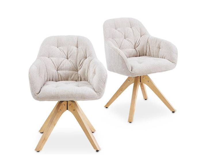 ESSZIMMERSTÜHLE SAGA 2er-Set beige