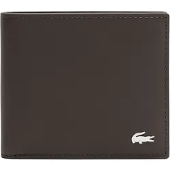 LACOSTE Herren Geldbörse, echtes Leder - M Billfold Coin, 9,5x11,5x3cm (HxLxB) Braun