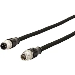 BTR 142M5Q11010 Verbindungsleitung M12 D-kodiert 1, 0 m M12 D Stecker gerade - M12 X St