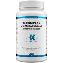 Klean Labs B-Complex mit Methylfolat + Intrinsic F 60 St