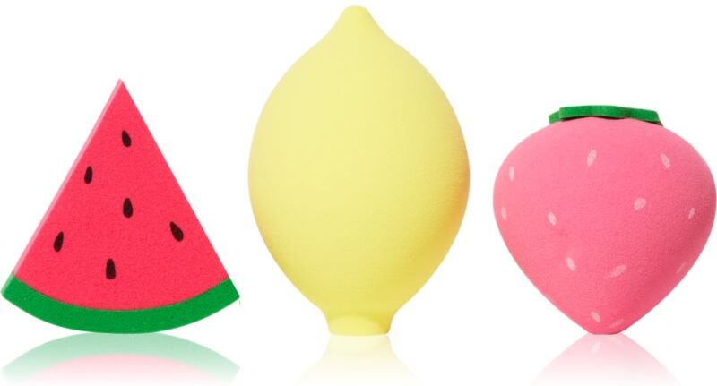 I Heart Revolution Fruit Punch Blending Sponge Trio set d'applicateurs pour un look parfait