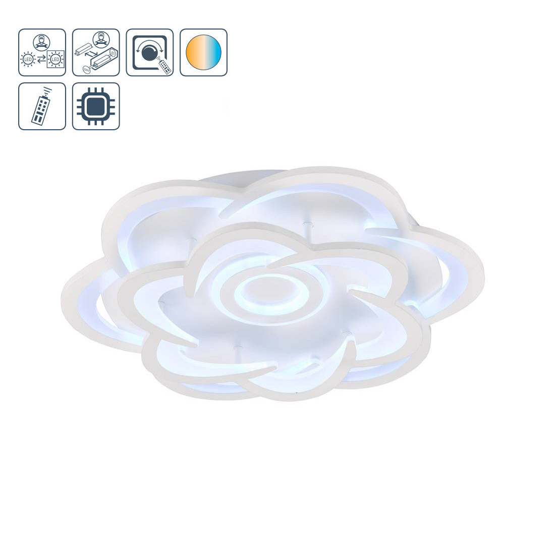WOFI Plafondlamp Ica met 1 lichtpunt
