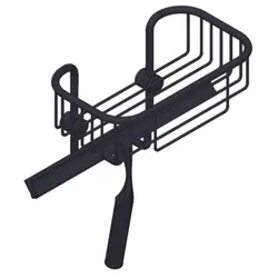 Giese Dusch 1 Duschkorb 30226-14 mit Abzieher, schwarz matt