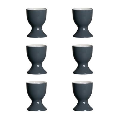 Ritzenhoff & Breker DOPPIO Eierbecher anthrazit 6er Set