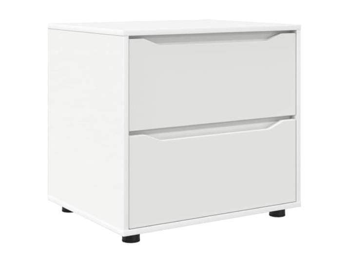 Heofavd Aufbewahrungsschrank 60x48x57cm Kommode Weiß mit 2 Schubladen
