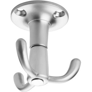 SO-TECH Garderobenhaken Tromso, 108179, edelstahloptik matt, Dreifachhaken aus Aluminium, drehbar
