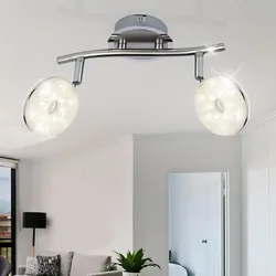 LED Deckenstrahler Deckenspot Chrom nickel-matt verstellbare Strahler 27,7 cm