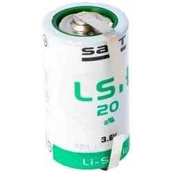 SAFT LSH 20 Lithium Batterie 3.6V Primary LSH20 mit U-Lötfahnen