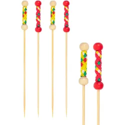 200x Fingerfood Spieße "String" aus Bambus 12cm