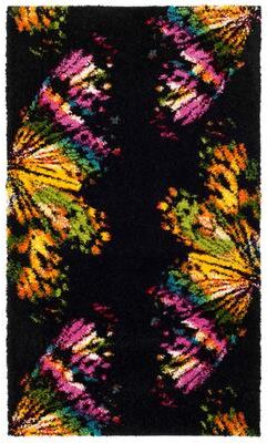 SAFAVIEH Fiesta Shag Autumn Abstract Rug