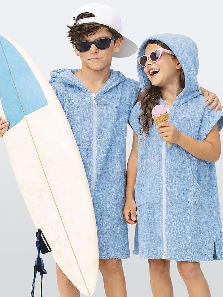 Denokids Bademantel in Hellblau - onesize