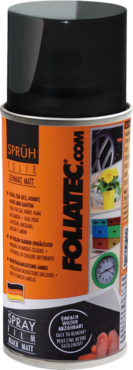 Foliatec Sprühfolie / Karosseriefolie Schwarz Matt (150 Ml) 20652