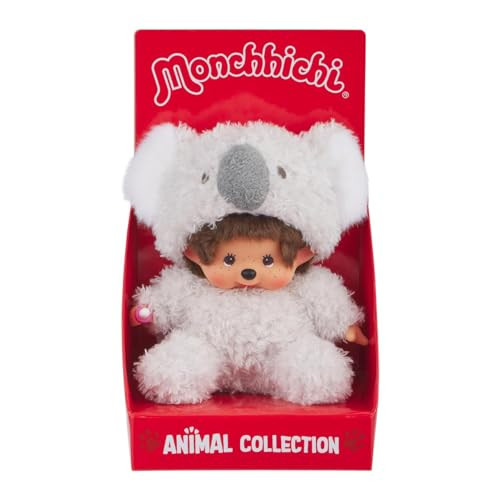 Sekiguchi Monchhichi Zittende Pluizige Koala Knuffel van Pluche