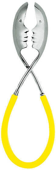 Bugatti Kiss Salad Tongs Yellow