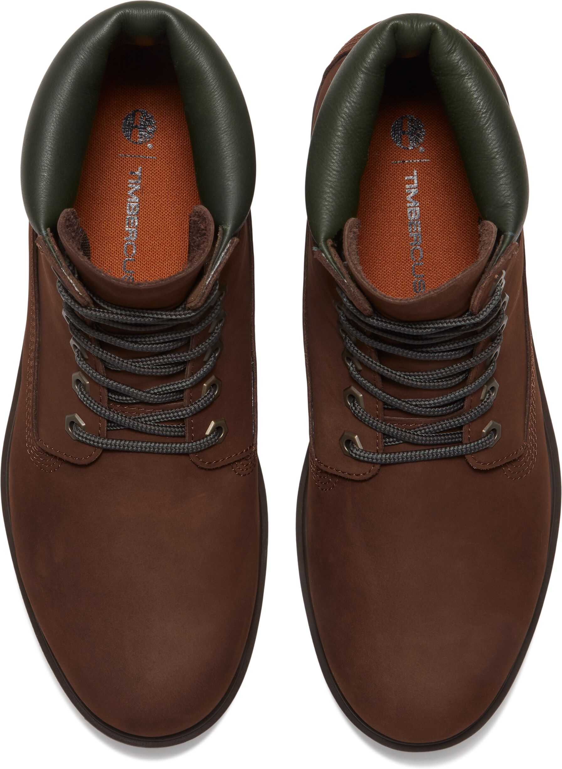 Schnürboots TIMBERLAND "TIMBERLAND 25 - 6 IN LACE WATERPROOF BOOT", Herren, Gr. 40, braun (schwarz braun nubuck), Leder, Schuhe Schnürboots, wasserdicht schwarz braun nubuck 40